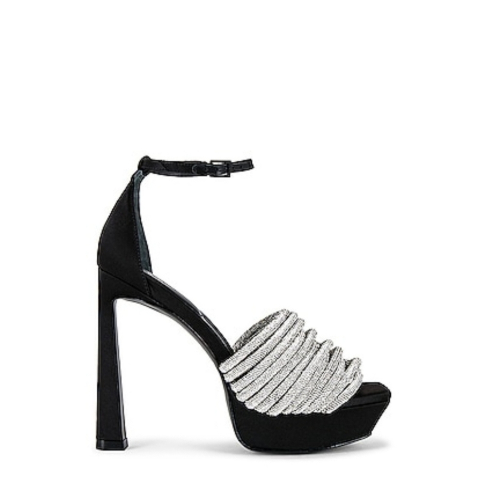 SIMKHAI Lena Platform Sandal | Size 38 | NIB | Crystal Embellished | 5” Heel